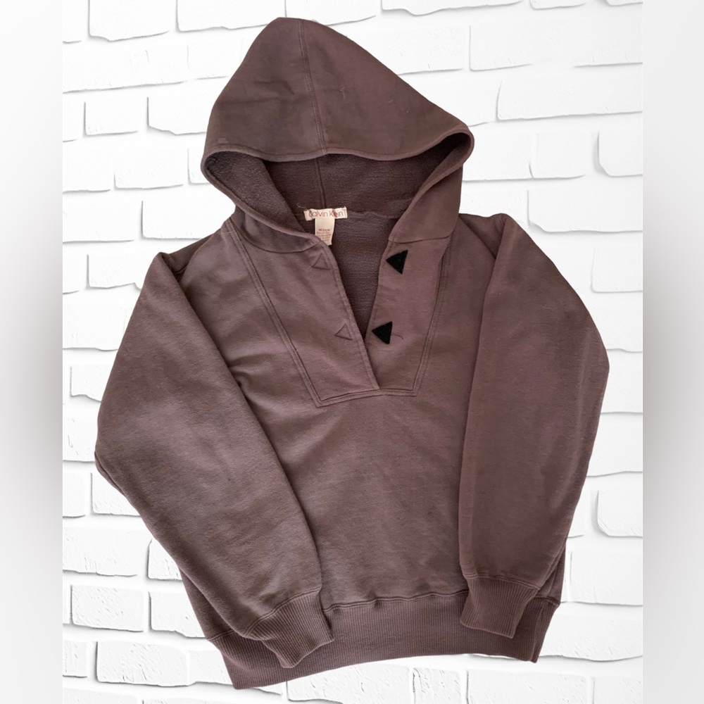 Calvin Klein Crop Hoodie Sweatshirt